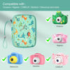 Picture of Fintie Kids Camera Case Compatible with Goopow/Seckton/Dylanto/Mgaolo/Masterbee/CIMELR/Desuccus Kids Camera Toys, Children Digital Video Camera Carrying Bag, Birthday Festival Gift, Dinosaur