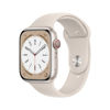 Picture of Apple Watch Series 8 [GPS + Cellular 45mm] Starlight Aluminum Case with Starlight Sport Band S/M (Renewed)