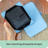 Picture of Strapsicle Silicone Clutch for Kindle & E-Readers - Multi-Purpose Bag for Phone, Wallet & Keys - Fits 6'' Kindles, Kobos, Nook, 6.8" Paperwhite, iPad Mini 6 - Anti-Dust Coating - Bondi Blue