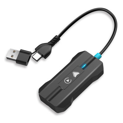 Picture of Moman Wireless Carplay Adapter, 2 in 1 Plug and Play Dongle for iPhone & Andriod Auto USB A/C Converts Factory Wired to Wireless for Cars from 2016+ & iOS 10+