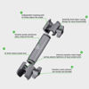 Picture of FANAUE Double Socket Arm Medium Arm Compatible,Full Length 5.9" with B Size 1" Ball Components for RAM Mounts (DA-150PRO)