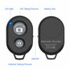 Picture of Wireless Camera Remote Shutter for Smartphones (2 Pack), Zttopo Wireless Phone Camera Remote Control Compatible with iPhone/Android Cell Phone - Wrist Strap Included Black&White