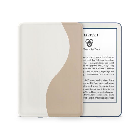 Picture of Tacky Design Colorwave Skin for Kindle Skin Decal, Off-White & Beige Skin for Kindle Stickers, Premium Vinyl 3M Full Wrap for Kindle Cover, and for Kindle Wrap Skin for (Kindle (10th Gen, 2019))