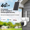 Picture of 4G LTE Security Cameras Wireless Outdoor, 2K Solar Cellular Security Camera, No WiFi Security Camera, Off Grid With 360° Live View, Color Night Vision, PIR Motion Alerts, 2 Way Talk, Built-In SIM Card