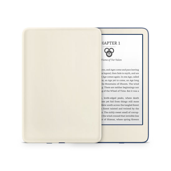 Picture of Tacky Design Solid Skin for Kindle Skin Decal, Minimalistic Skin for Kindle Stickers, Premium Vinyl 3M Full Wrap for Kindle Cover, and for Kindle Wrap Skin for (Ivory, Kindle (10th Gen, 2019))