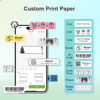 Picture of Nelko Genuine P21 Label Maker Tape, Adapted Label Print Paper, 14x40mm (0.55"x1.57"), Standard Laminated Office Labeling Tape Replacement, Multipurpose of Home, Office, 180 Labels/Roll, Transparent