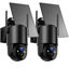 Picture of YUPBOE Security Cameras Wireless Outdoor Solar: Cameras for Home Security Battery WiFi Cameras Outdoor Surveillance Camera PTZ 360° CCTV Camera System with Floodlight Color Night Vision