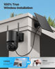 Picture of YUPBOE Security Cameras Wireless Outdoor Solar: Cameras for Home Security Battery WiFi Cameras Outdoor Surveillance Camera PTZ 360° CCTV Camera System with Floodlight Color Night Vision