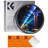 Picture of K&F Concept 52mm Blue Streak Lens Filter Rotating Circular Anamorphic Lens-Optical Glass Style Blue Streak Special Effect Filter 2mm Spaced Streaks for Camera Lens (K-Series)