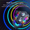 Picture of ZOVTIX Motorcycle Helmet Speakers with 16-Types RGB Dazzling Lights V5.3BT Motorcycle Headphones Dual Noise Reduction Stereo Sound/Automatic Answer/AI Voice Assistant/IPX6