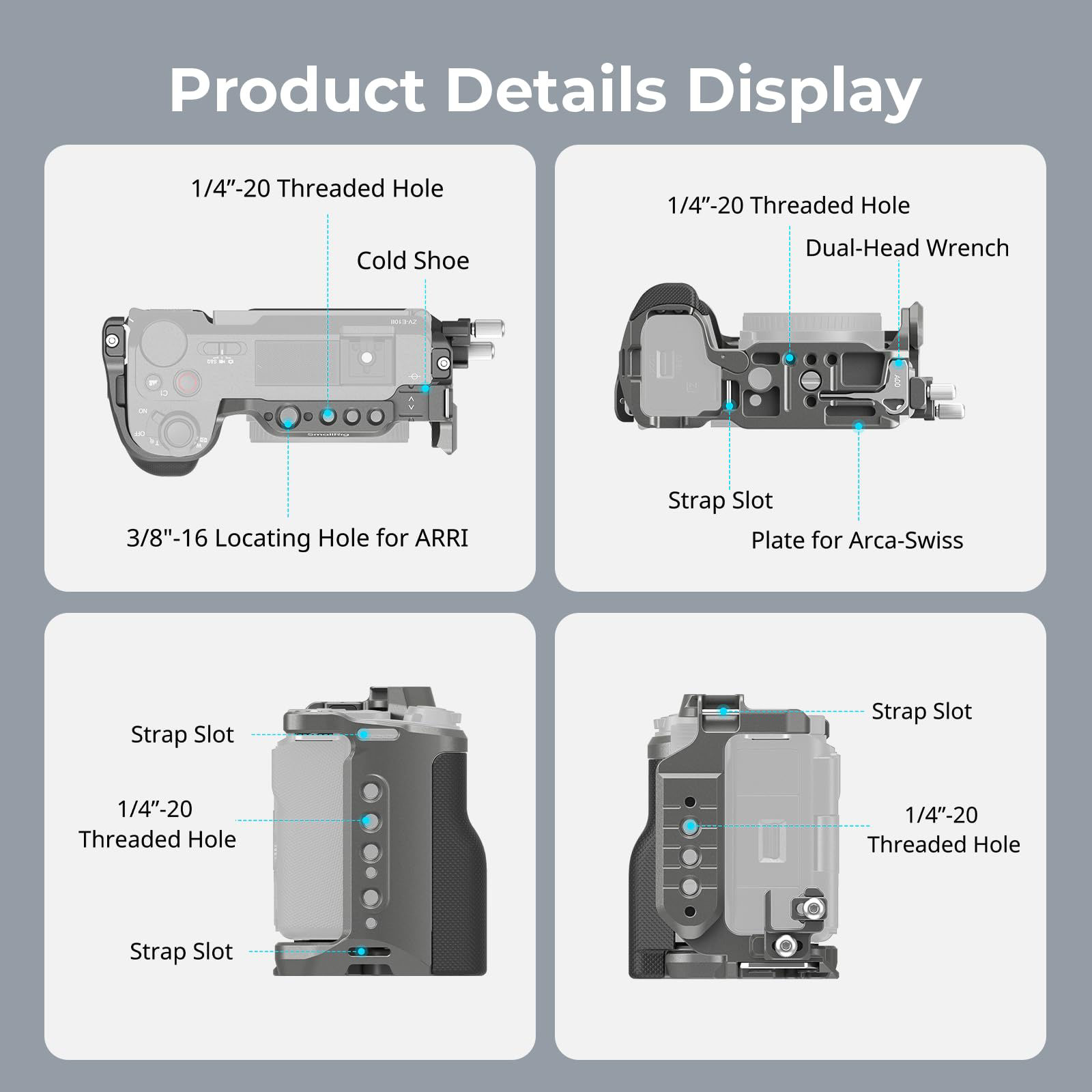 Sony Zve1 SmallRig Full Camera Cage Kit For Sony ZV-E1, 4257 U2013 Design Info Sony Zv E1