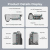 Picture of SMALLRIG ZV-E10 II HawkLock Quick Release Cage Kit for Sony ZV-E10 II with Cable Clamp for HDMI, Built-in Ergonomically Designed Silicone Handle, Quick-Release Plate for Arca, QD Socket