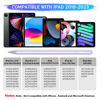 Picture of Stylus Pen for iPad 9th&10th Generation, 10Mins Fast Charge for Apple Pencil/iPad Pen, Compatible with iPad 10th/9th/8th/7th/6th Generation/Pro 11/12.9 inch/Air 5/4/3Gen/Mini 6/5, Purple