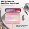 Picture of FUWANG Touch Keyboard Case for iPad 10th Generation 10.9 inch 2022, 360° Rotatable for iPad 10th Generation Case with Keyboard, Multi-Touch Backlit Keyboard for iPad 10th Generation,Pink