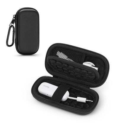 Picture of Hard Case for AirFly SE/Pro/Duo Bluetooth Wireless Transmitter Receiver, Portable Airplane Travel Carrying Case Bag for USB Cable, Adapter, Memory Cards, U Disk