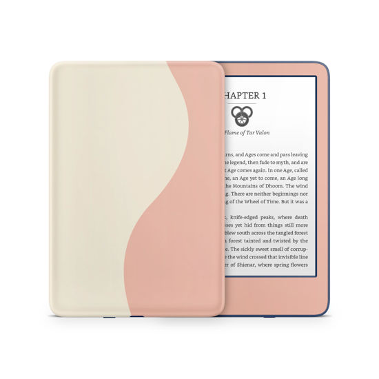 Picture of Tacky Design Colorwave Skin for Kindle Skin Decal, Cream & Orange Skin for Kindle Stickers, Premium Vinyl 3M Full Wrap for Kindle Cover, and for Kindle Wrap Skin for (Kindle (11th Gen, 2022))