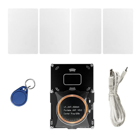 Picture of Tormete Proxmark3 Easy RDV4.0 RFID Reader Writer ID IC RFID Decryptor Decoder Support 125Khz 13.56Mhz LF HF and UHF Frequency with 1 Pcs IC Tag, 4 Pcs IC Cards, and Software