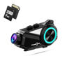 Picture of FreedConn Motorcycle Bluetooth Headset with Camera 2K Hi-Res 360°Shooting 6 Riders 1500M Motorcycle Bluetooth Intercom Motorcycle Camera IP65 128G TF