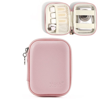 Picture of Linpr Digital Camera Case Compatible with CAMKORY/for KODAK PIXPRO/for Lecran/for VAHOIALD/for Canon IXUS 285 HS, Small Travel Cameras Storage Holder for Accessories SD Card (Pink)