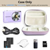 Picture of Linpr Digital Camera Case Compatible with CAMKORY/for KODAK PIXPRO/for Lecran/for VAHOIALD/for Canon IXUS 285 HS, Small Travel Cameras Storage Holder for Accessories SD Card (Purple)