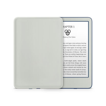 Picture of Tacky Design Solid Skin for Kindle Skin Decal, Minimalistic Skin for Kindle Stickers, Premium Vinyl 3M Full Wrap for Kindle Cover, and for Kindle Wrap Skin for (Grey, Kindle (11th Gen, 2022))