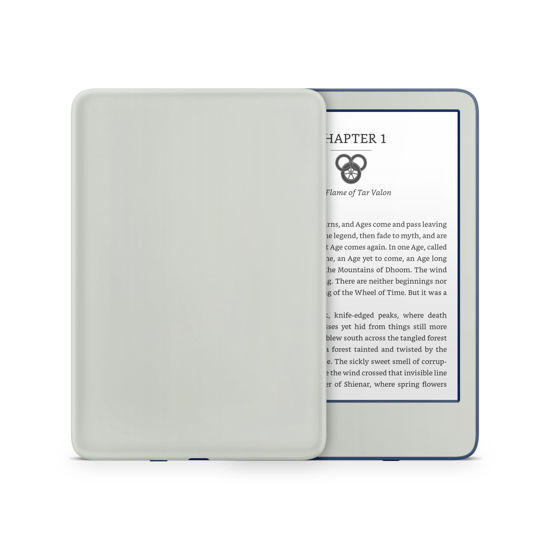Picture of Tacky Design Solid Skin for Kindle Skin Decal, Minimalistic Skin for Kindle Stickers, Premium Vinyl 3M Full Wrap for Kindle Cover, and for Kindle Wrap Skin for (Grey, Kindle (11th Gen, 2022))
