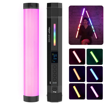 Picture of ULANZI VL110 RGB Light Wand, Handheld Light Stick Camera LED Video Tube Light Bar, 2500-9000K Dimmable, 2600mAh Battry CRI 95+ with Magnetic Attraction for Photography Vlog TIK Tok