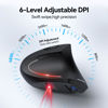 Picture of TECKNET Ergonomic Mouse, Wireless Bluetooth Vertical Mouse, 4800 DPI Silent Mouse with 6 Adjustable DPI Levels, 2.4GHz Optical Mouse, 6 Buttons Wireless Mouse for Laptop, Desktop, PC, MacBook