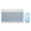 Picture of Bluetooth Keyboard and Mouse Combo Rechargeable Portable Wireless Keyboard Mouse Set for Apple iPad iPhone iOS 13 and above Samsung Tablet Phone Smartphone Android Windows (10 inch Blue)