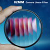 Picture of Camera Linear Filter, 82MM Prism Film Special Effects Glass Repeater Lens Repeat Multiple Images Photography Accessories for DSLR Cinematice Video and Photo, Filter Pouch Included