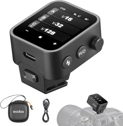 Picture of Godox X3-N Touchscreen TTL Wireless Flash Trigger for Nikon Camera, 1/8000s HSS TTL TCM Function, Built-in Battery USB-C Charge Flash Transmitter Compatible with Nikon Z6 D850 D750 D610 D7100 D5300