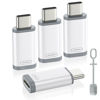 Picture of MoKo 4Pack Lightning Female to USB C Male Adapter,USB-C to Lightning Adapter for iPhone 15/16 Pro/16 Pro Max/Plus,Galaxy S24,iPad Air, iPhone to USB C Adapter for Charging/Data Sync, NOT for Audio/OTG