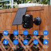 Picture of Hiseeu Security Cameras Wireless Outdoor, Solar Powered 3K 4MP Surveillance WiFi Cameras for Home Security Outside, PIR/AI Motion Detection, Waterproof, Color Night Vision, 2-Way Audio, Black
