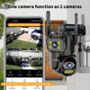 Picture of LETSCEE Dual Lens WiFi Security Camera Outdoor, 2.4G/5G PTZ Outdoor Camera Auto Tracking,HOM Security Surveillance System Camera,WiFi,Night Vision,7/24 Recording