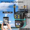 Picture of LETSCEE Dual Lens WiFi Security Camera Outdoor, 2.4G/5G PTZ Outdoor Camera Auto Tracking,HOM Security Surveillance System Camera,WiFi,Night Vision,7/24 Recording