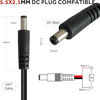 Picture of 5.5x2.1mm DC Power Cord (1-Pack End-Alligator Clip)