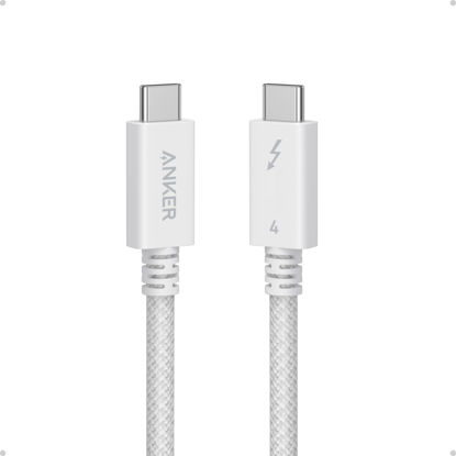 Picture of Anker Prime Thunderbolt 4 Cable, 3.3 ft USB C to USB C Cable, 240W Charging, 40Gbps Data Transfer, Supports 8K/4K Displays, for iPhone 16 Series, MacBook Air, iPad, Samsung (Thunderbolt 4-Certified)