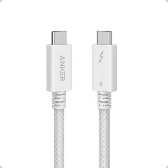 Picture of Anker Prime Thunderbolt 4 Cable, 3.3 ft USB C to USB C Cable, 240W Charging, 40Gbps Data Transfer, Supports 8K/4K Displays, for iPhone 16 Series, MacBook Air, iPad, Samsung (Thunderbolt 4-Certified)