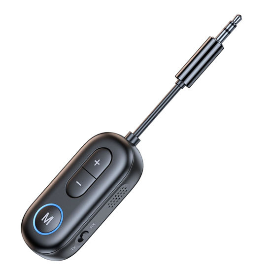 Picture of Bluetooth 5.4 Airplane Transmitter Adapter for Airpods or Headphones, 2-in-1 Wireless Bluetooth 3.5mm Aux Audio Transmitter/Receiver for Flight, TV, Car Stereo, Home Speaker