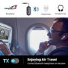 Picture of Bluetooth 5.4 Airplane Transmitter Adapter for Airpods or Headphones, 2-in-1 Wireless Bluetooth 3.5mm Aux Audio Transmitter/Receiver for Flight, TV, Car Stereo, Home Speaker