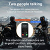 Picture of Khptop Motorcycle Helmet Bluetooth Headset 500meters 2 Riders Bluetooth Helmet Intercom Headset with CVC Noise Sound Quality Speakers Communication Systems Motorcycle Riding/Snowmobile/Cycling/Sports