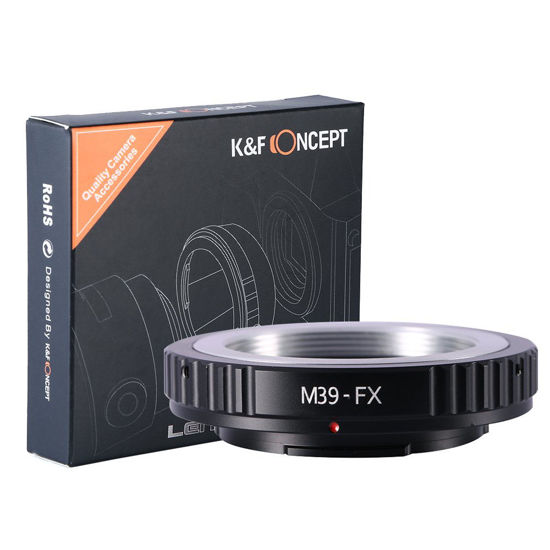 Picture of K&F Concept Lens Mount Adapter Compatible with Leica M39 (39mm x1 Leica Thread Mount) Lens to Fujifilm X-Pro1 Mirrorless Camera