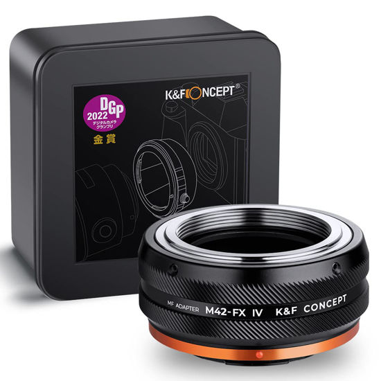 Picture of K&F Concept Lens Mount Adapter M42-FX IV Manual Focus Compatible with M42 Lens and Fujifilm X Mount Camera Body
