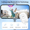 Picture of ATUMTEK Camera Remote Shutter for iPhone and Android Smartphones (2 Pack), Wireless Phone Remote Control Selfie Button for Photos and Videos (Bluetooth 5.2), Wrist Strap Included, White