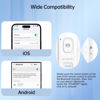 Picture of ATUMTEK Camera Remote Shutter for iPhone and Android Smartphones (2 Pack), Wireless Phone Remote Control Selfie Button for Photos and Videos (Bluetooth 5.2), Wrist Strap Included, White