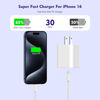 Picture of [3 Pack]Long 10FT iPhone 16 15 Charger 20W Fast Wall Charger Block,10Foot USB C to C Braided Woven Cable Fast Charging for iPhone 16/16 Pro/16 Pro Max/16 Plus/iPhone 15/15 Pro/15 Pro Max/iPad 12.9 Pro