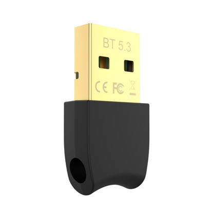 Picture of Bluetooth 5.3 USB Adapter for Desktop PC, Plug & Play Mini Dongle Receiver & Transmitter, Compatible with Laptop, Headphones, Keyboard, Mouse, Speakers, Printer, Windows 11/10/8.1