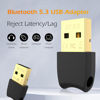 Picture of Bluetooth 5.3 USB Adapter for Desktop PC, Plug & Play Mini Dongle Receiver & Transmitter, Compatible with Laptop, Headphones, Keyboard, Mouse, Speakers, Printer, Windows 11/10/8.1