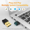 Picture of Bluetooth 5.3 USB Adapter for Desktop PC, Plug & Play Mini Dongle Receiver & Transmitter, Compatible with Laptop, Headphones, Keyboard, Mouse, Speakers, Printer, Windows 11/10/8.1