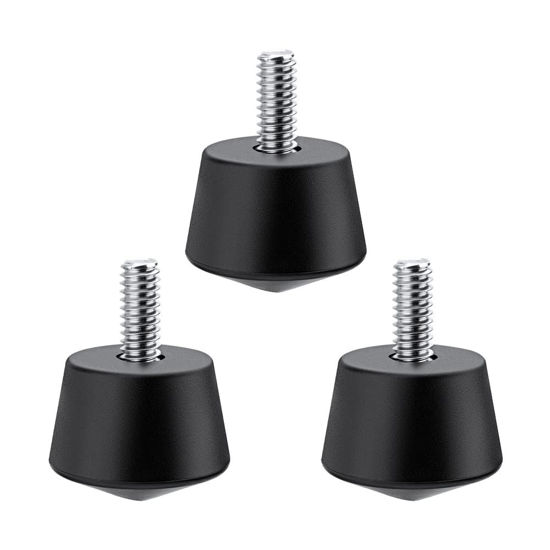 Picture of K&F Concept Universal Anti-Slip Rubber Tripod Foot Spikes Compatible with 1/4 inch Thread Tripod Monopod Legs Feet Replacement Parts (3 PCS)